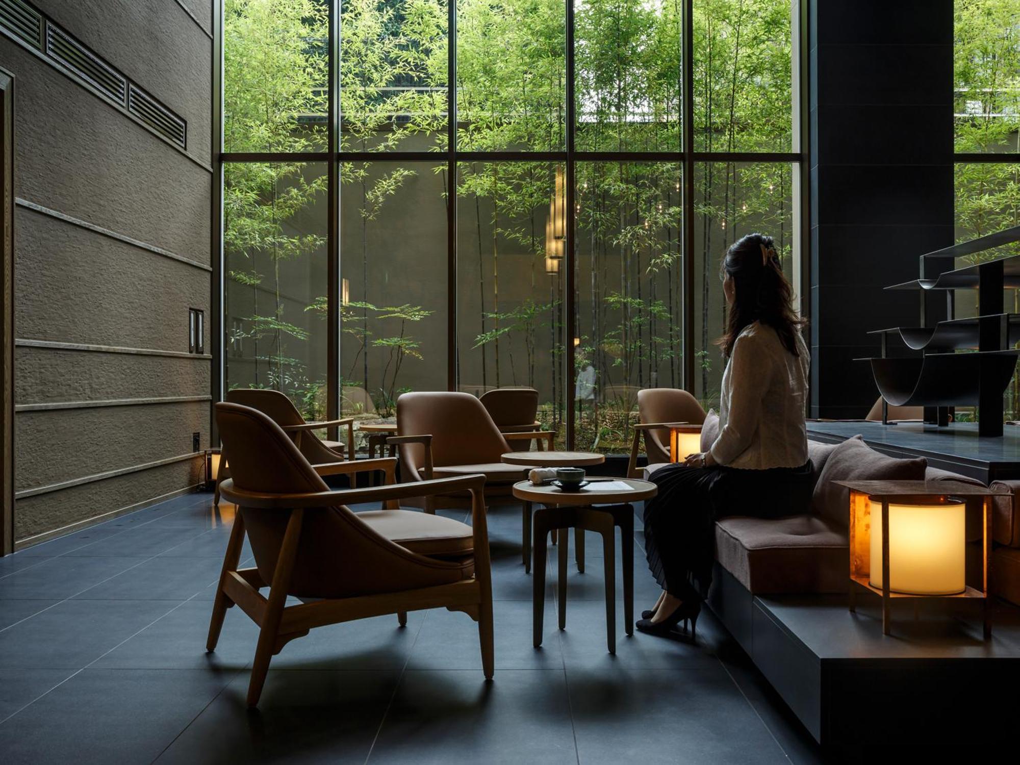 Hotel The Celestine Kyoto Gion Exteriér fotografie Interior of the hotel