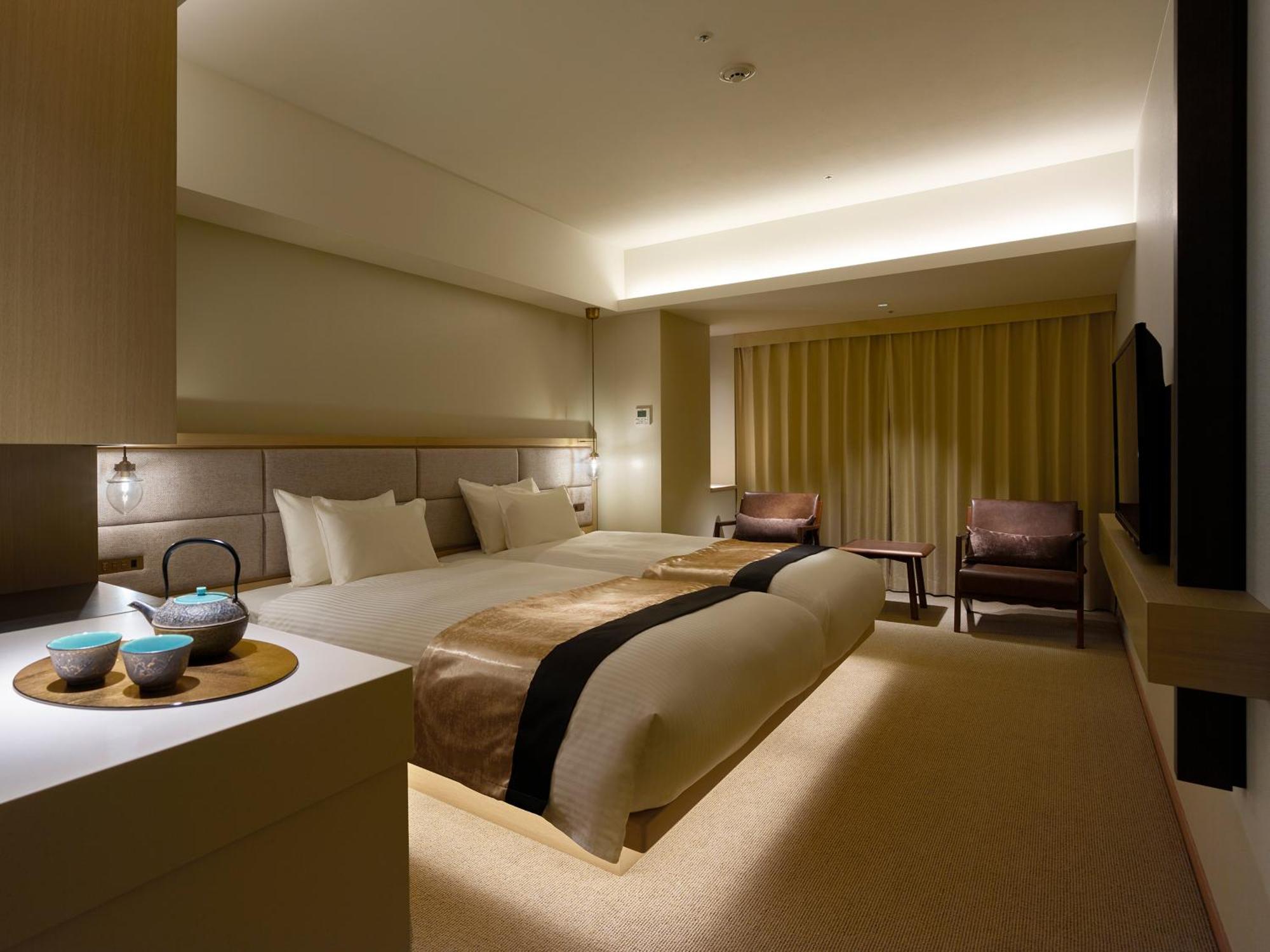 Hotel The Celestine Kyoto Gion Exteriér fotografie A room at the hotel