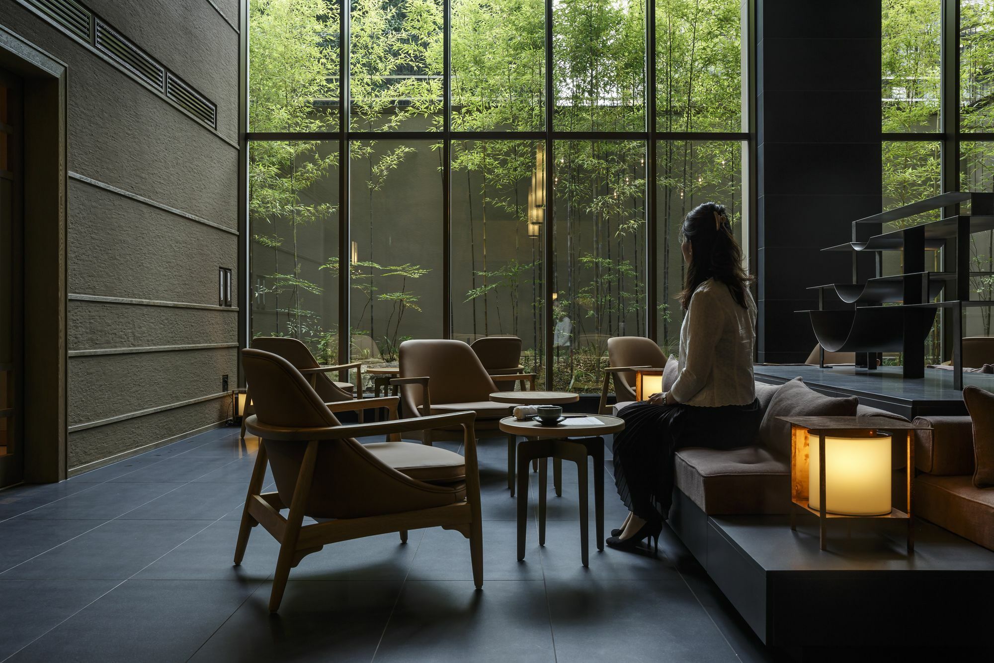 Hotel The Celestine Kyoto Gion Exteriér fotografie The lounge at the hotel